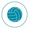 icon of volleyball court